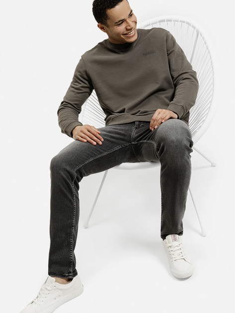 Bluza bez kaptura męska Cross Jeans 25507-019 XL Ciemnoszara (8697319807172) - obraz 3