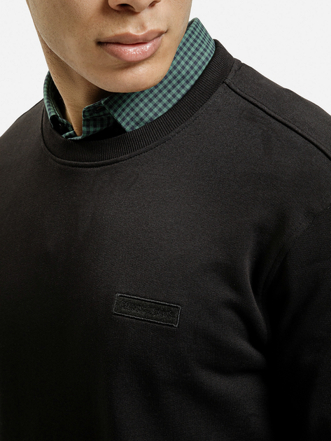 Bluza bez kaptura męska Cross Jeans 25526-020 XL Czarna (8697319807813) - obraz 4