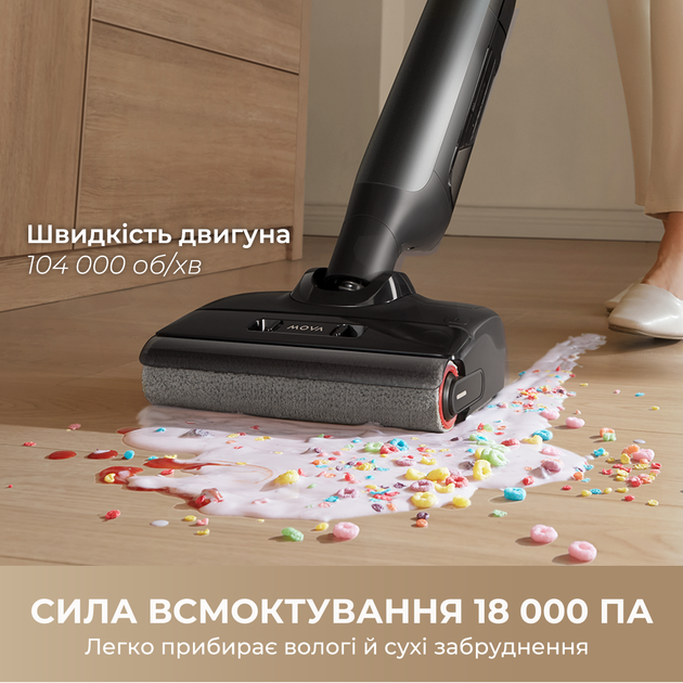 Аккумуляторный моющий пылесос Mova M10 (HMH15A) - Фото 2 Аккумуляторный моющий пылесос Mova M10 (HMH15A) - изображение 2