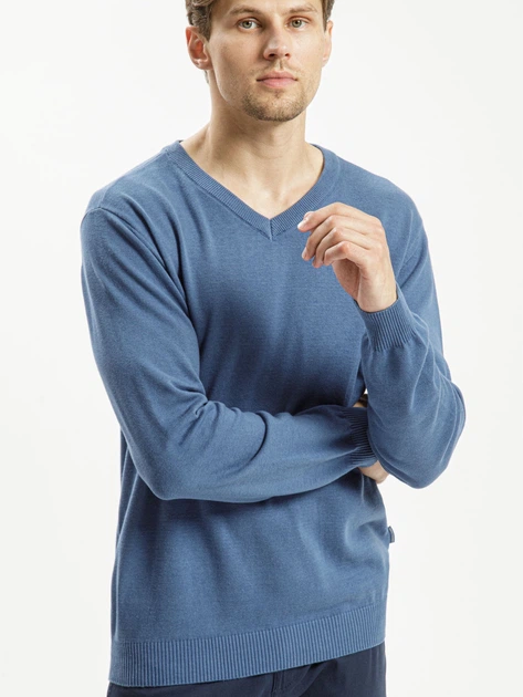 Pulower męski Cross Jeans 34229-005 3XL Niebieski (8697319196290) - obraz 1