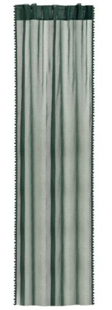 Фіранка Homla Adi з помпонами Зелена 140 x 250 см (5902869985236) - зображення 2