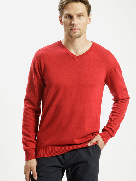 Пуловер чоловічий Cross Jeans 34229-529 XL Червоний (8697319062571) - зображення 1