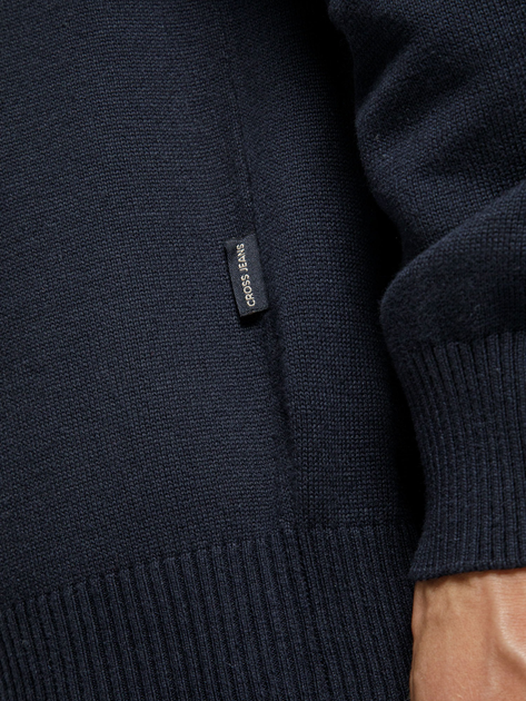 Пуловер чоловічий Cross Jeans 34229-001 XL Темно-синій (8697319062489) - зображення 4