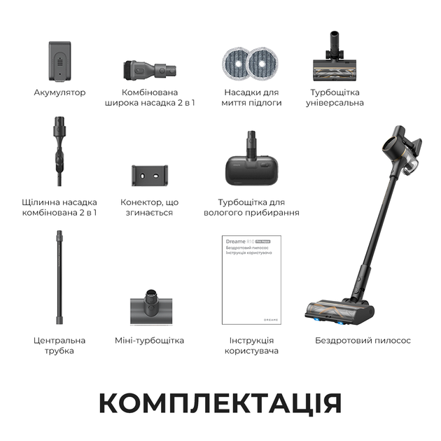 Беспроводной пылесос Dreame R10 PRO Aqua - изображение 11