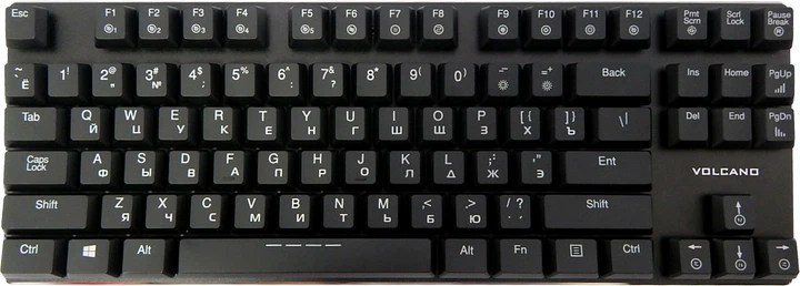 Клавиатура проводная Modecom Volcano Blade Ultra Slim (Kailh Brown Switch) USB (K-MC-BLADE-BROWN-RU) + Комплект ENG колпачков в подарок! - изображение 16