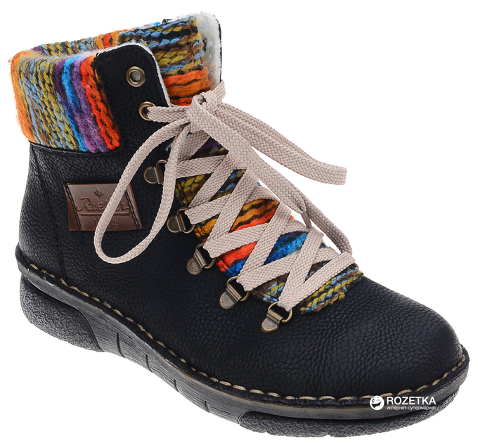 Женские ботинки низкие Rieker 73343/00 40 Черные (4020931403790) – в ...