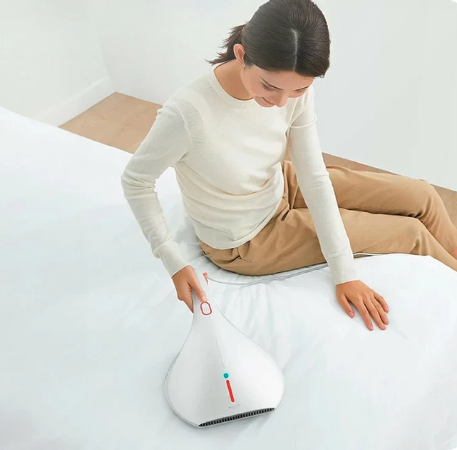 Ручний пилосос Xiaomi DEERMA Mites Vacuum Cleaner White + (перехідник на EU розетку) - изображение 5