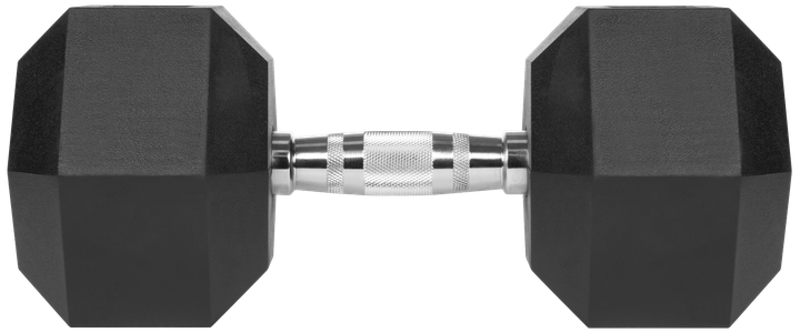Гантеля чавунна з гумовим покриттям Rebel Active HEX RBA-2325-25 25 кг (5901890111942) - зображення 2