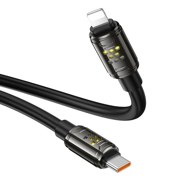 Кабель Hoco U143 Joy PD27W charging data cable iP Black - Фото 1 Кабель Hoco U143 Joy PD27W charging data cable iP Black - зображення 1