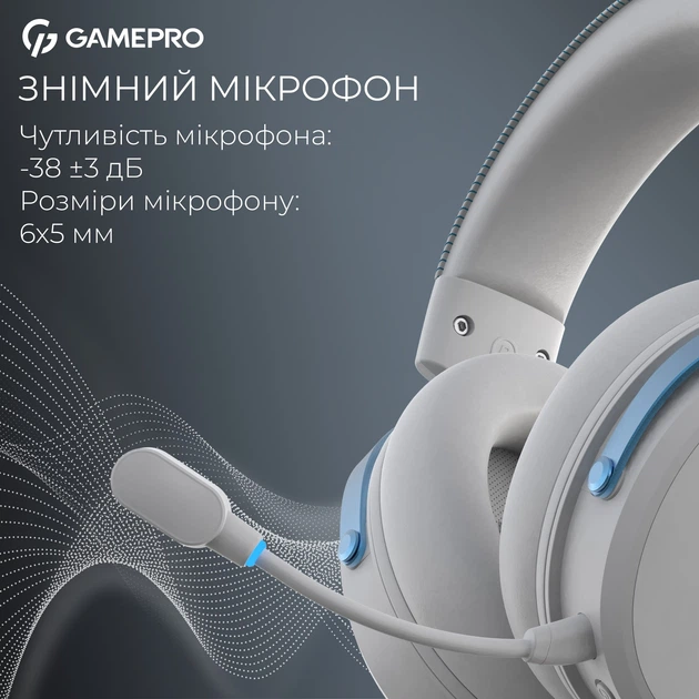 Гарнітура GamePro Asgard Skadi White (HSW191WB) - зображення 9
