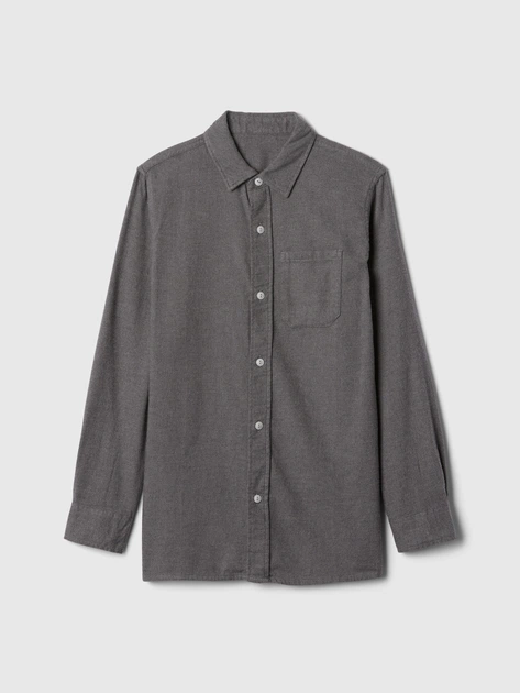 Детская фланелевая рубашка GAP 120 см 1159833857 (Серый S) на рост 120 см - изображение 4