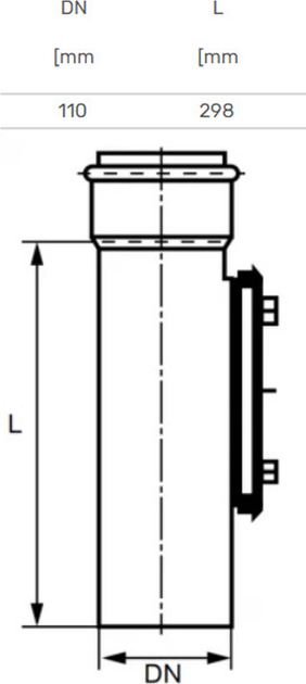 Wyczystka kanalizacyjna Magnaplast Skolan, 110 mm - obraz 3