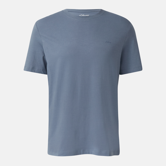 Футболка бавовняна чоловіча s.Oliver 10.3.11.12.130.2170131-5363 M Світло-синя (4099978322876) - зображення 4