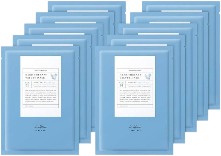 Zestaw maseczek do twarzy Dr. Althea Pro Lab Herb Therapy Velvet w płachcie 10x27 g (8809447250656) - obraz 2