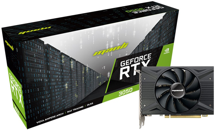 Karta graficzna Manli PCI-Ex GeForce RTX 3050 Nebula Single 8GB GDDR6 (128bit) (1552/14000) (HDMI, DisplayPort, DVI-D) (N64030500M15802) - obraz 5