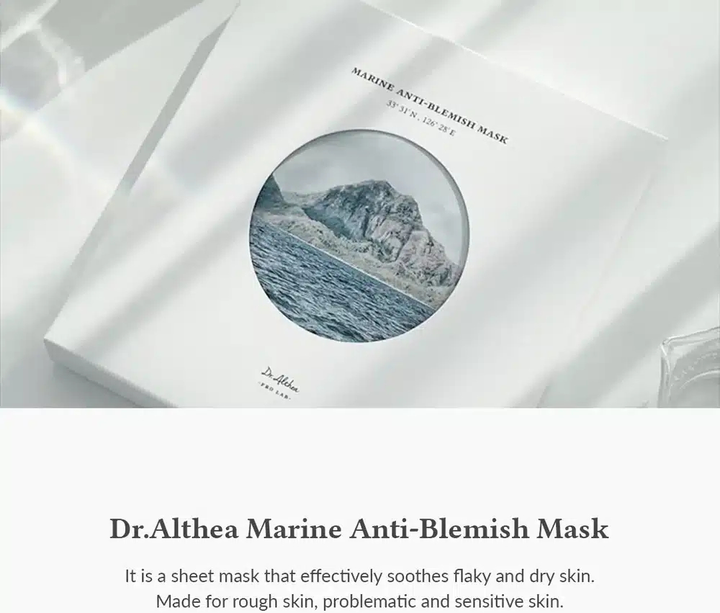 Zestaw maseczek do twarzy Dr.Althea Pro Lab Marine Anti-Blemish w płachcie 5x27 g (8809447251998) - obraz 4