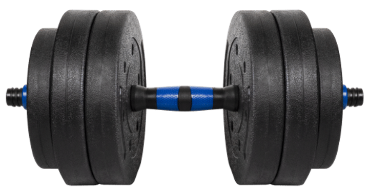 Гантель бітумна Rebel Active RBA-2302-1 регульована зі з 'єднувачем 1 × 20 кг (5901890112727) - зображення 4