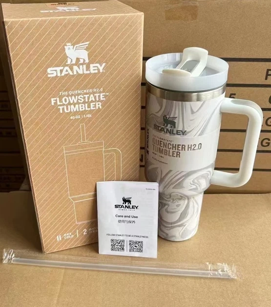 Термокружка Stanley Quencher H2.0 Tumbler 1,182 л Gray Marble - изображение 2