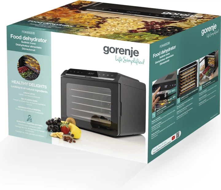 Сушка для фруктів та овочів Gorenje FDK600DB - Фото 12 Сушка для фруктів та овочів Gorenje FDK600DB - зображення 12