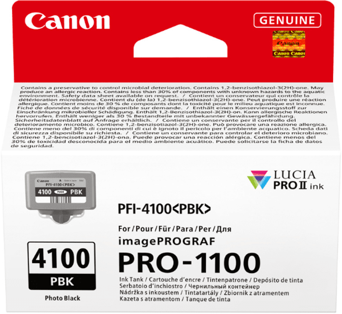Картридж Canon PFI-4100 PBK Photo Black 80мл (6777C001) - зображення 1