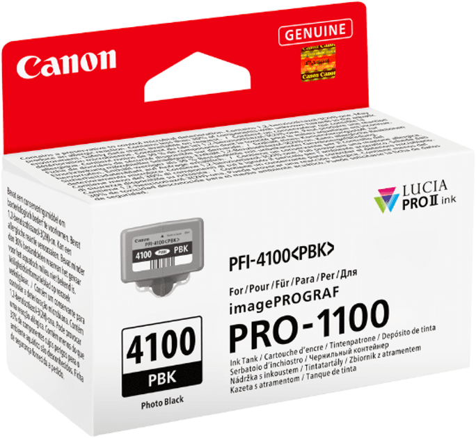 Картридж Canon PFI-4100 PBK Photo Black 80мл (6777C001) - зображення 2