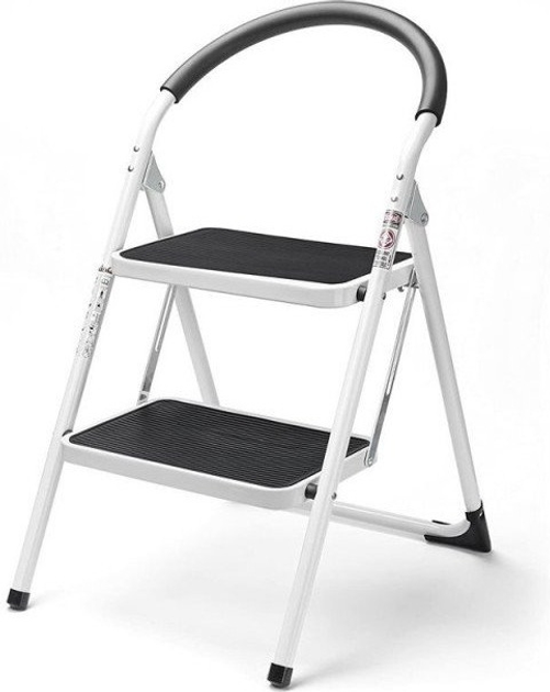 Драбина Haushalt BL-C102 2-ступеневі сталеві (4772013242666) - зображення 2