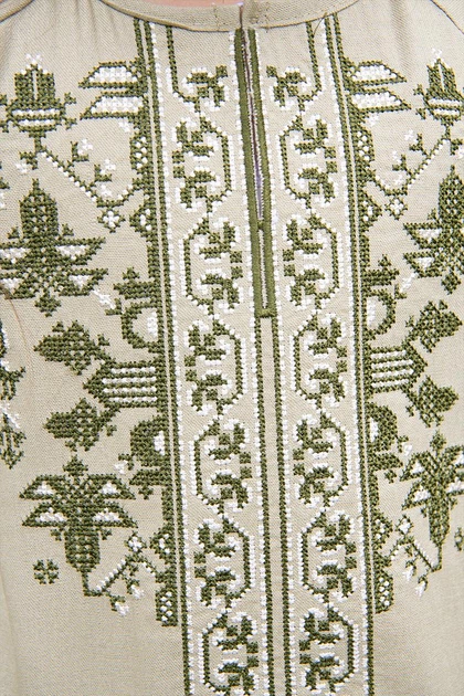 Вишиванка для дівчинки V&V Поділля 110 Оливковий (010430193-125) - изображение 3