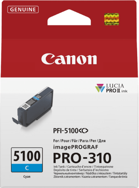 Картридж Canon PFI-5100 C Cyan (6953C001) - зображення 2
