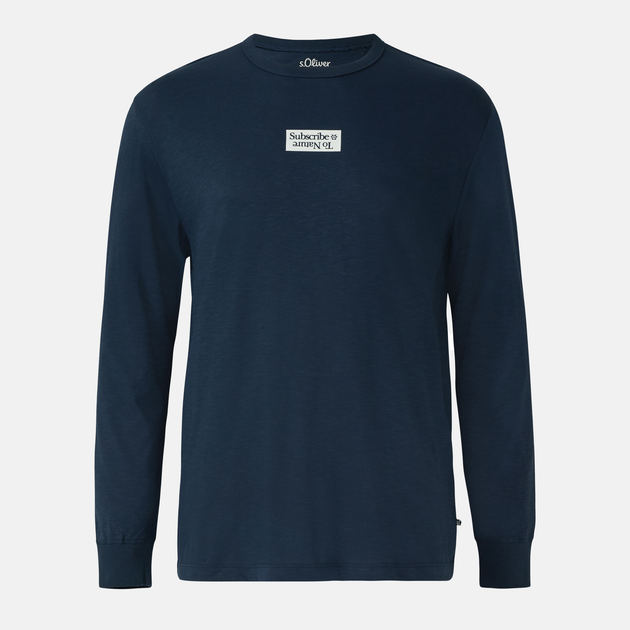 Лонгслів чоловічий s.Oliver 10.3.16.12.130.2173867-59D1 6XL Темно-синій (4099978181725) - зображення 4
