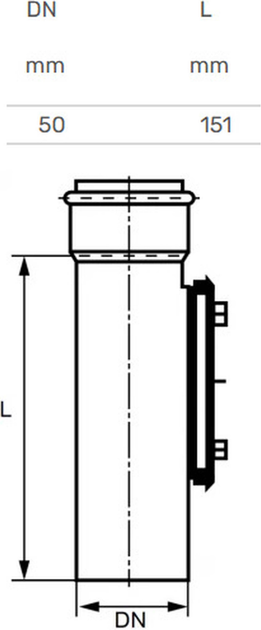 Wyczystka kanalizacyjna Magnaplast Skolan, 50 mm - obraz 2
