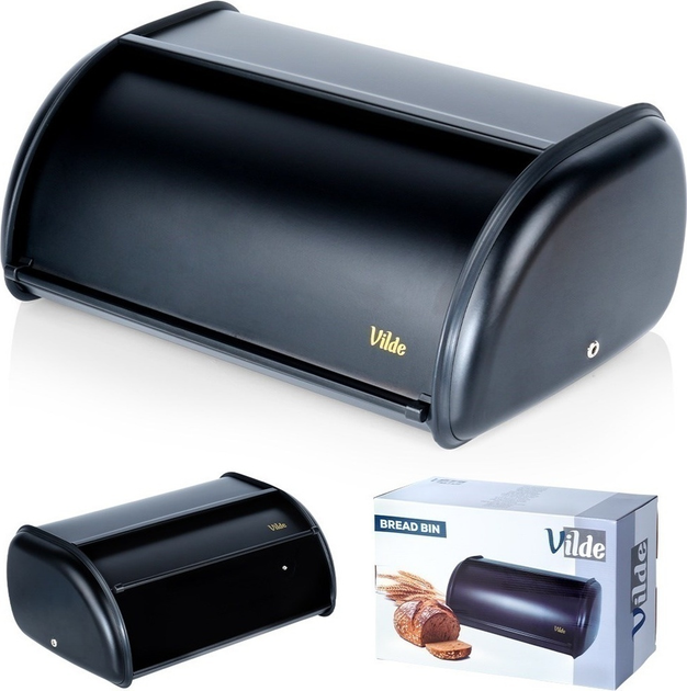 Хлібниця Vilde сталева Чорна (5904316472825) - зображення 5