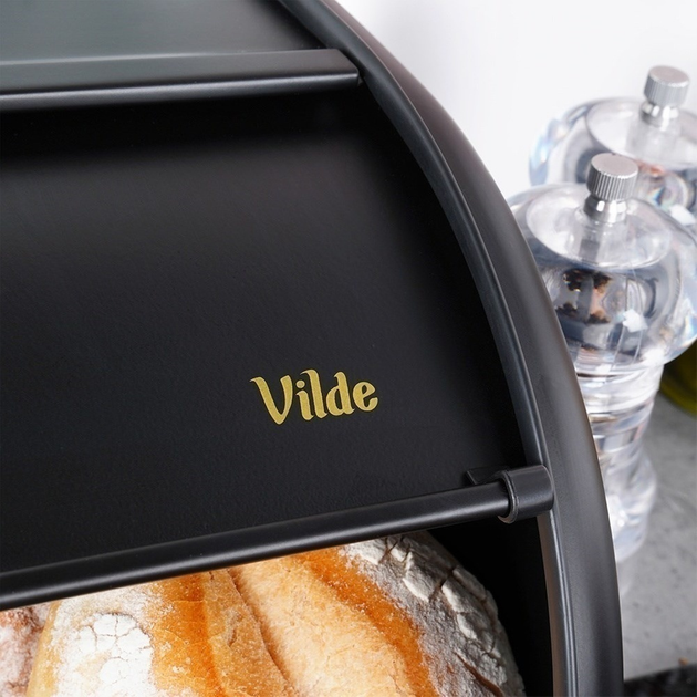 Хлібниця Vilde сталева Чорна (5904316472825) - зображення 7