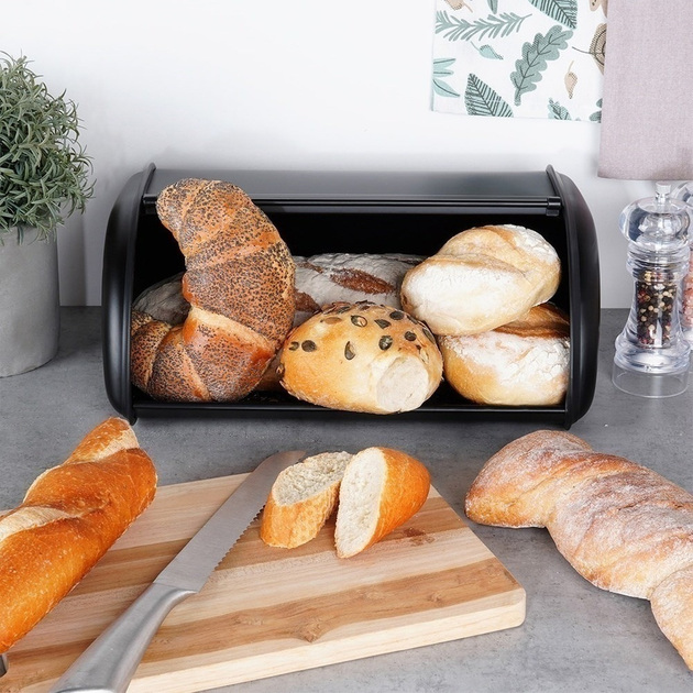 Хлібниця Vilde сталева Чорна (5904316472825) - зображення 10