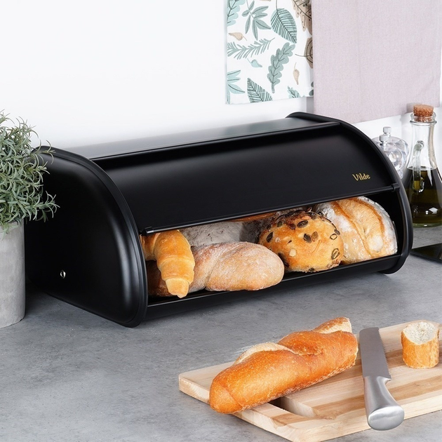 Chlebak Vilde stalowy Czarny (5904316472832) - obraz 6