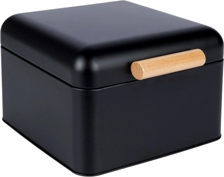Chlebak Excellent Houseware metalowy Czarny (8720573535687) - obraz 1