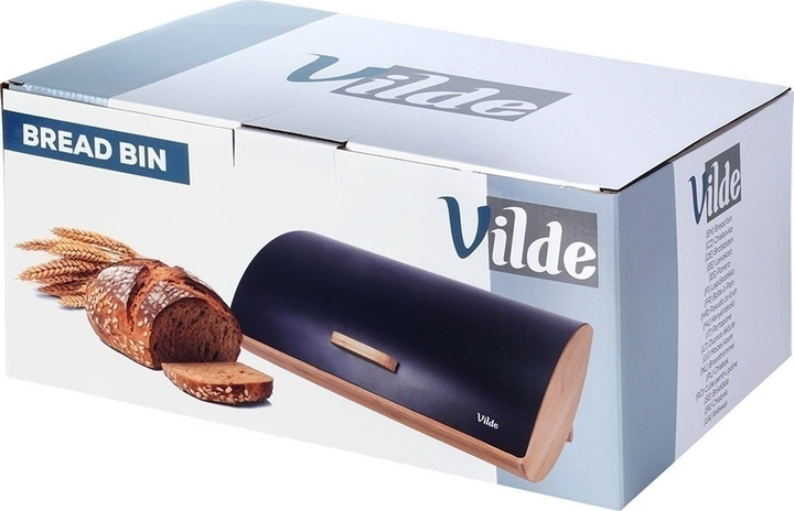Хлібниця Vilde дерев'яна металева Чорна (5904316472849) - зображення 12