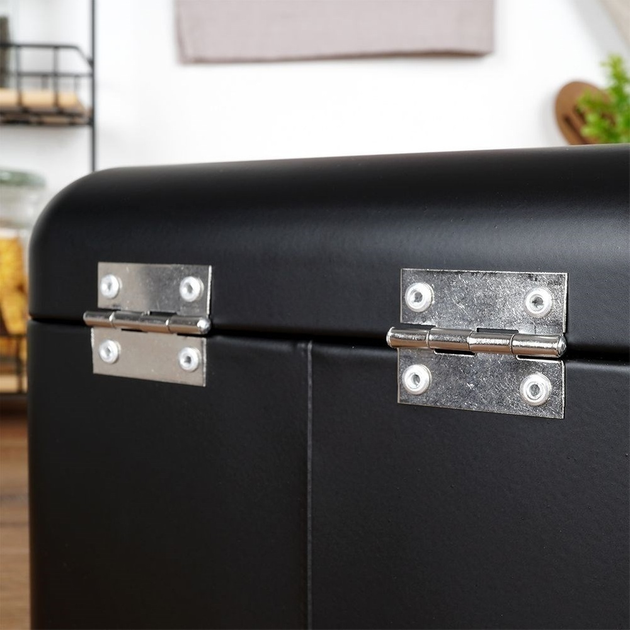 Chlebak Excellent Houseware metalowy Czarny (8720573535687) - obraz 9