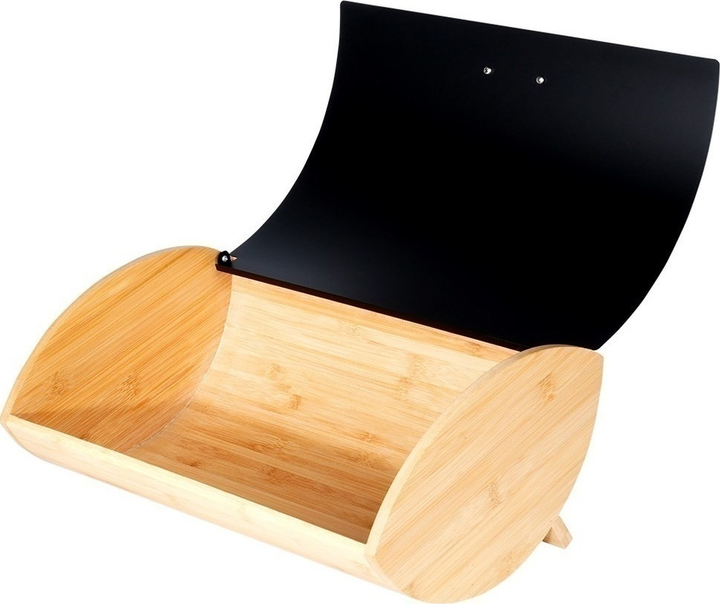 Хлібниця Vilde дерев'яна металева Чорна (5904316472849) - зображення 2