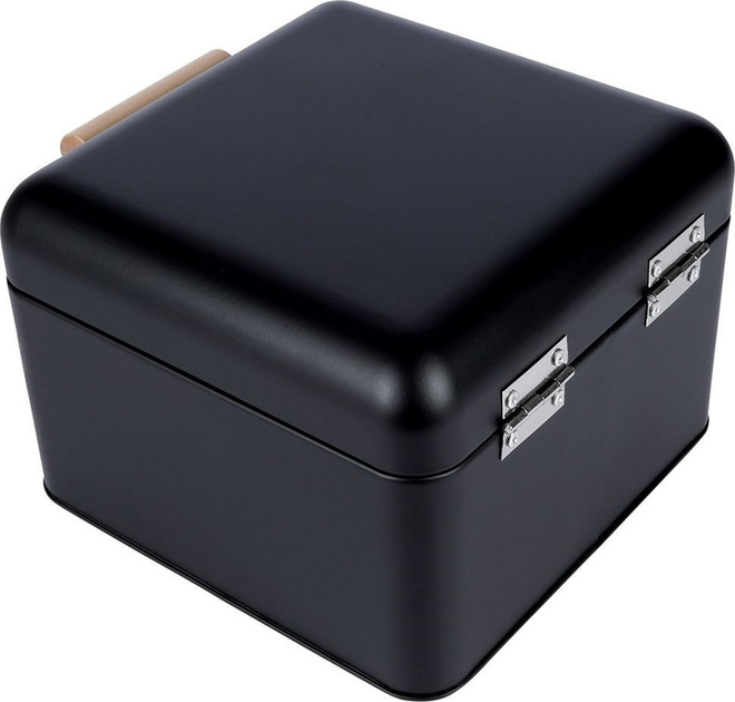 Chlebak Excellent Houseware metalowy Czarny (8720573535687) - obraz 3