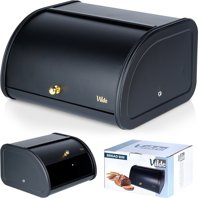 Chlebak Vilde metalowy Czarny (5904316472887) - obraz 4