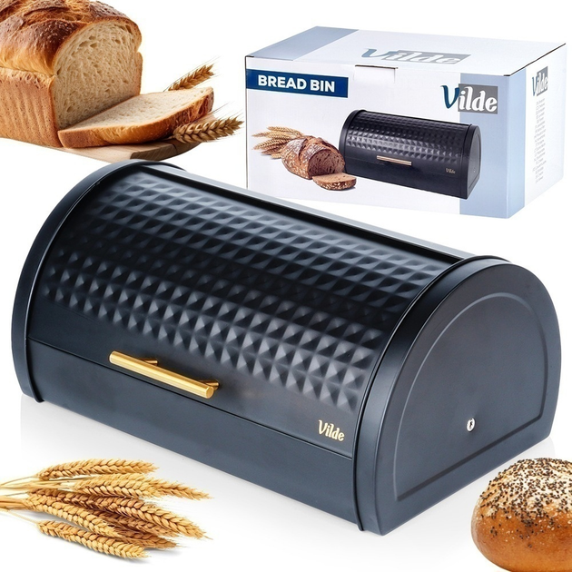 Chlebak Vilde metalowy Czarny (5904316472818) - obraz 6