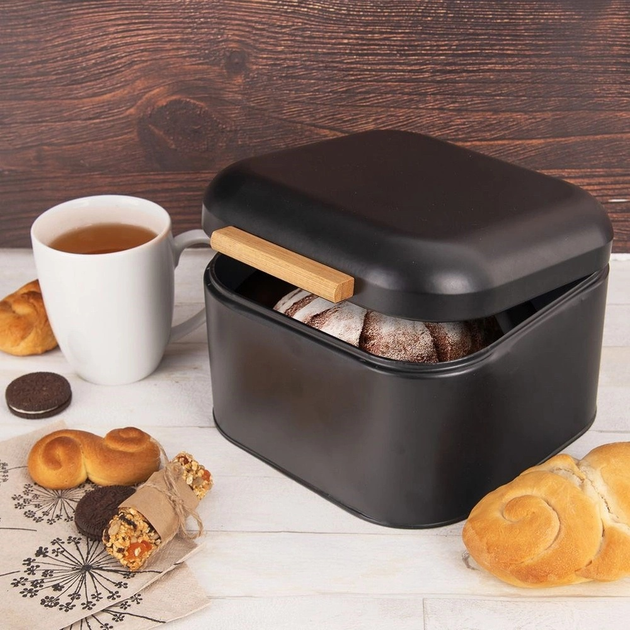 Chlebak Orion metalowy Czarny (8592381189112) - obraz 5