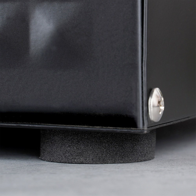 Chlebak Vilde metalowy drewniany z podwójną pokrywą Czarny (5904316472863) - obraz 6