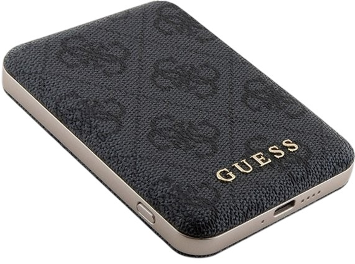 Комплект Guess Case 4G Metal Logo for iPhone 11 + Powerbank 5000mAh MagSafe Black (GUBPM5N614GEMGK) - зображення 6