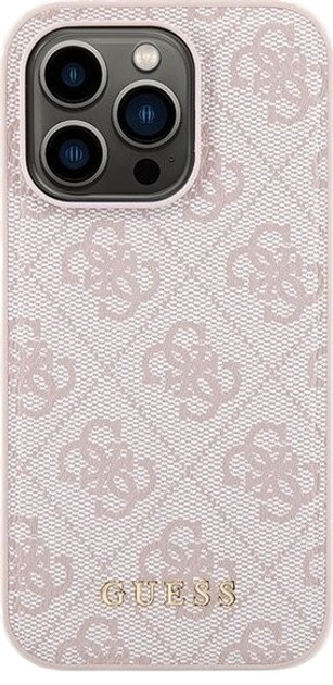 Комплект Guess Case 4G Metal Logo for iPhone 14 Pro + Powerbank 5000mAh MagSafe Pink (GUBPM5P14L4GEMGP) - зображення 2