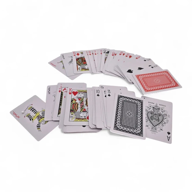 Набор карты игральные 2 колоды 54 шт Duke Royal ZRG пластиковый кейс красная черная рубашка (DN36502) - Фото 4 Набор карты игральные 2 колоды 54 шт Duke Royal ZRG пластиковый кейс красная черная рубашка (DN36502) - изображение 4