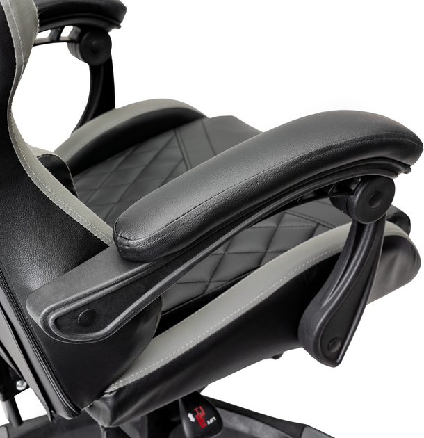Fotel gamingowy VARR Fiorano Black-Grey (5907595458412) - obraz 7