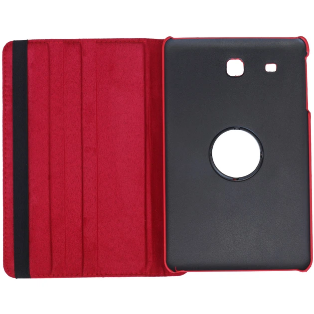 Поворотний чохол Galeo для Samsung Galaxy Tab E 9.6 SM-T560, SM-T561 Red - Фото 4 Поворотний чохол Galeo для Samsung Galaxy Tab E 9.6 SM-T560, SM-T561 Red - изображение 4