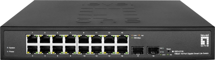 Комутатор LevelOne GES-2118 - зображення 1