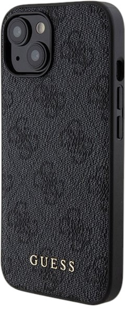 Комплект Guess Case 4G Metal Logo for iPhone 15 + Powerbank 5000mAh MagSafe Black (GUBPM5P15S4GEMGK) - зображення 2